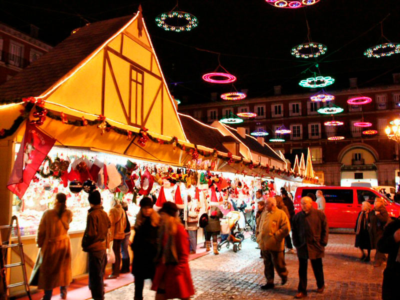 Mercado navideño en la Plaza Mayor